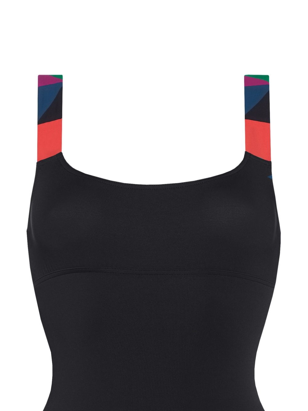 Tempo contrasting-strap swimsuit - 2