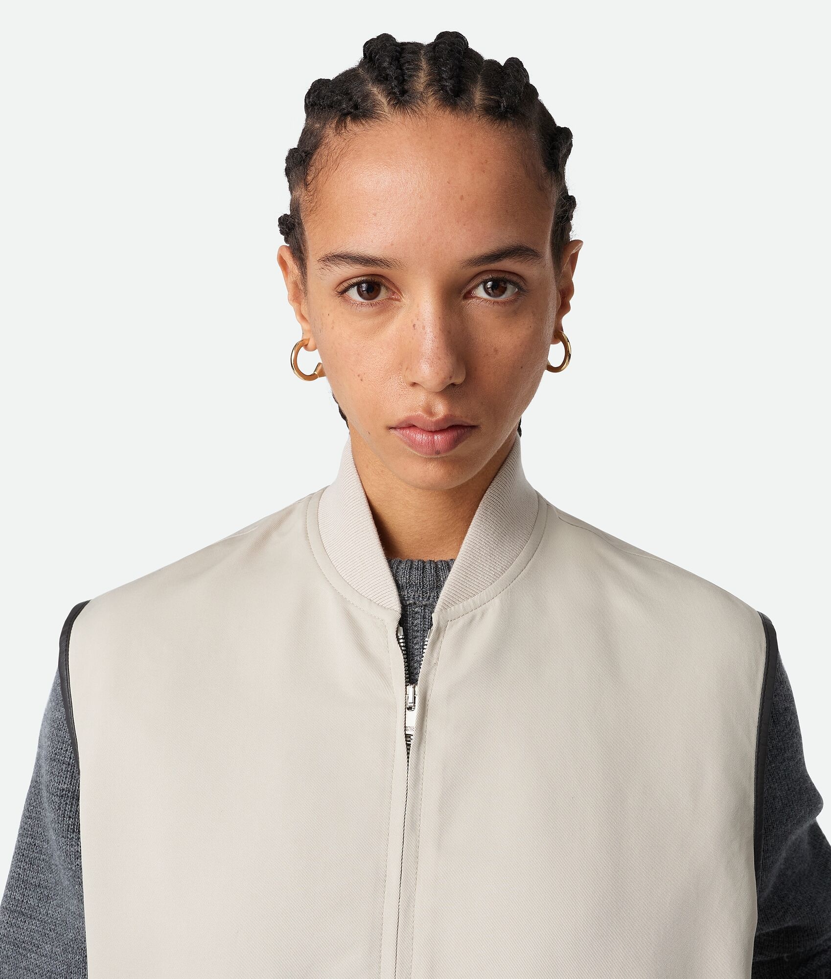 Silk And Cotton Twill Gilet - 4