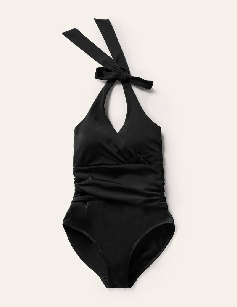 Levanzo Halter Swimsuit-Black 1