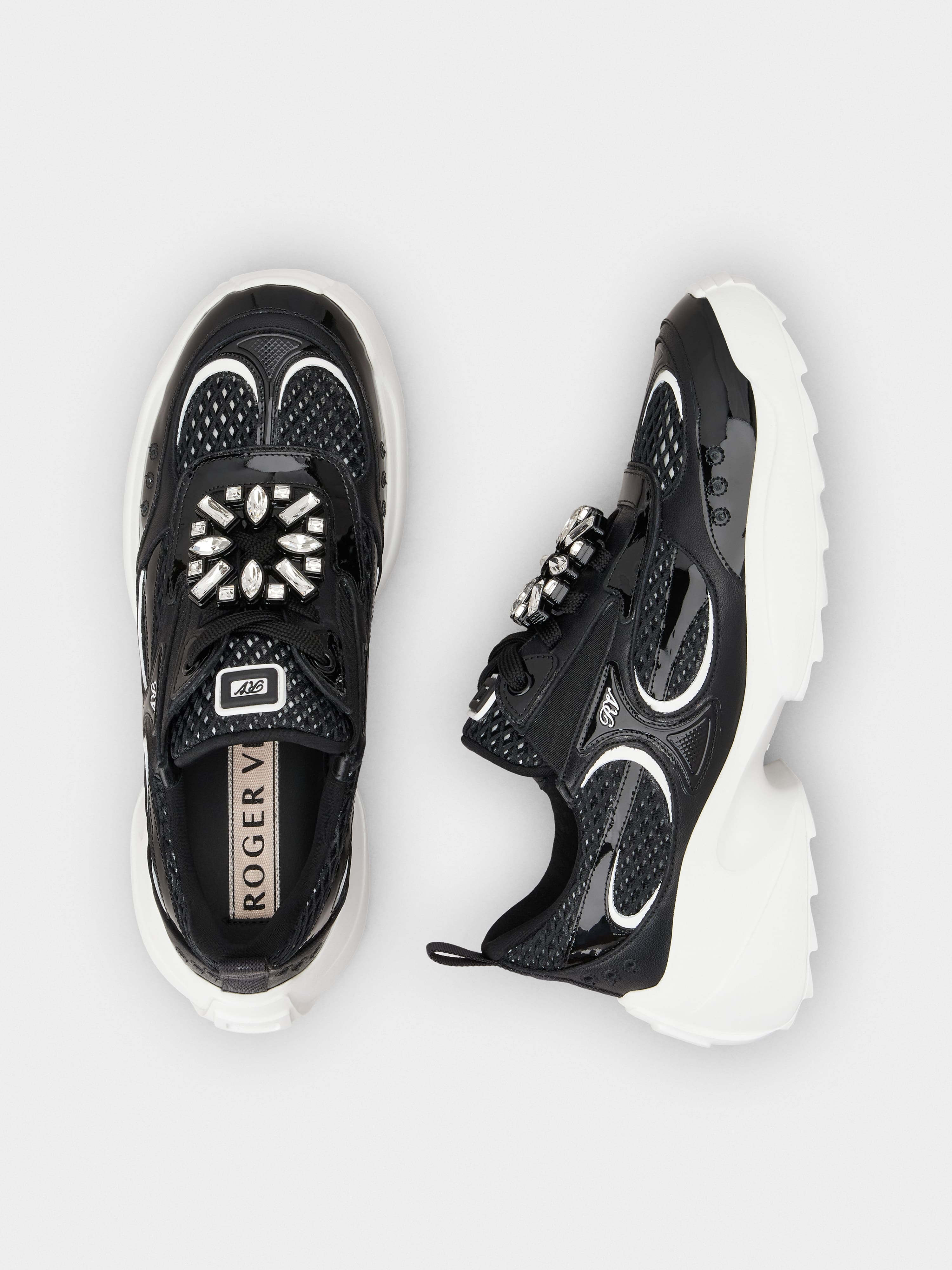 Viv' on the Run Sneakers in patent leather and fabric - 4