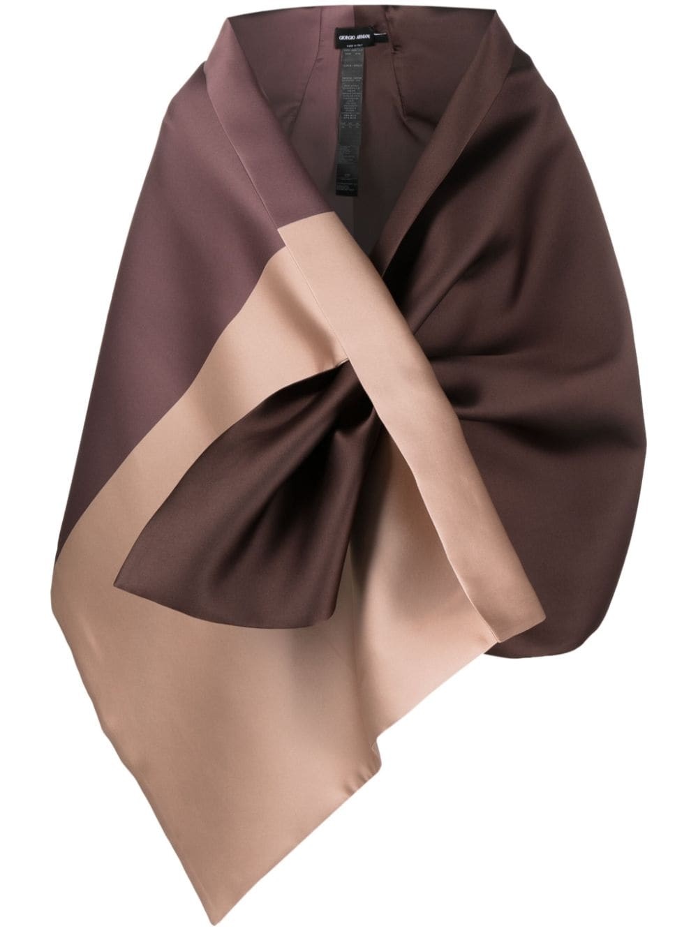 satin-finish scarf - 1