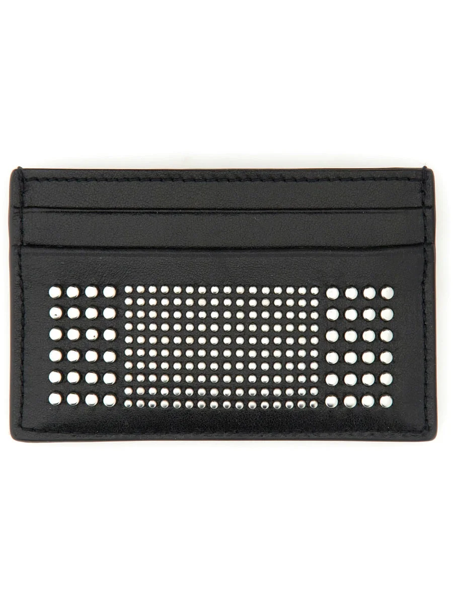 Alexander Mcqueen Men Leather Card Holder - 1