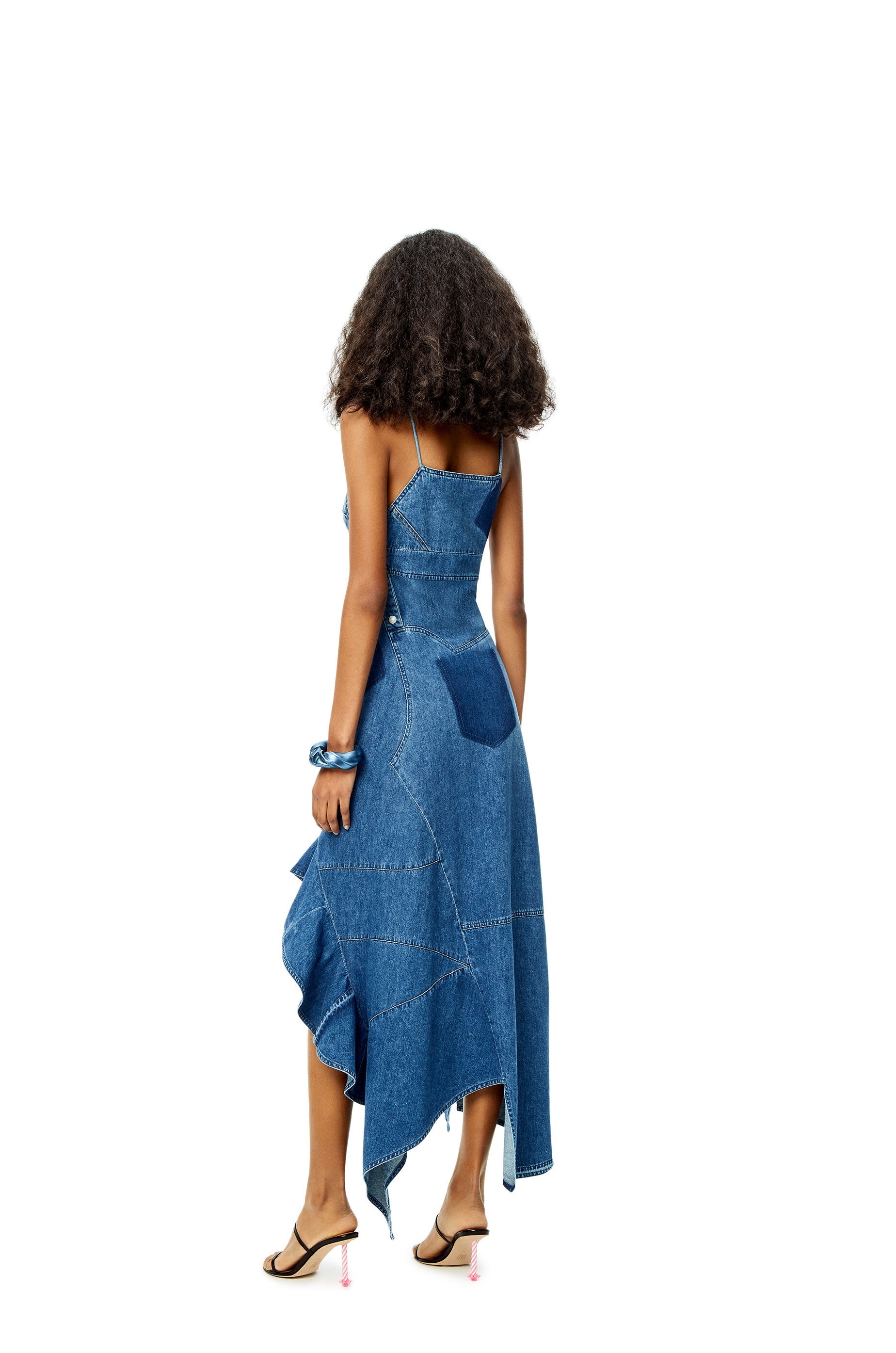 Ruffle dress in denim - 3