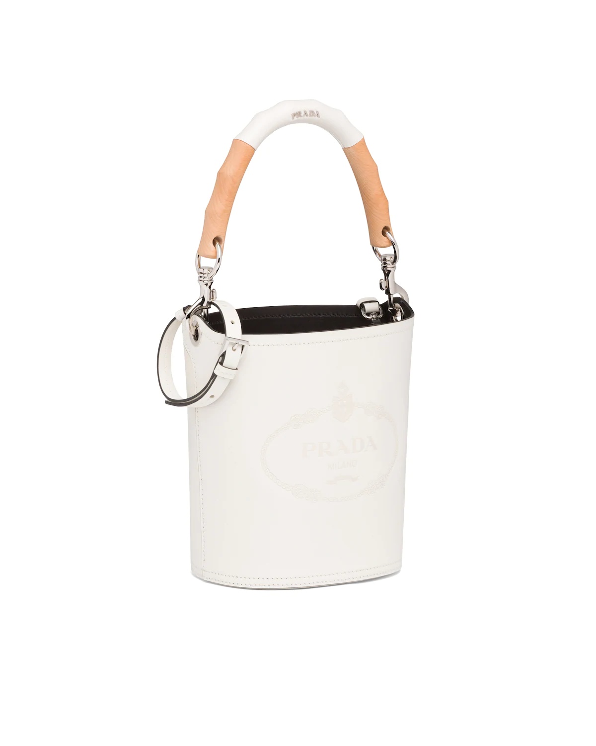 Leather Prada Tambour Bucket Bag - 3