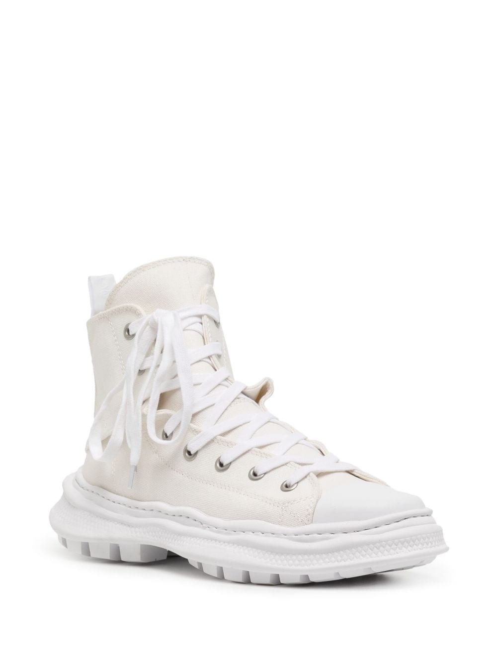 zip-up high-top sneakers - 2