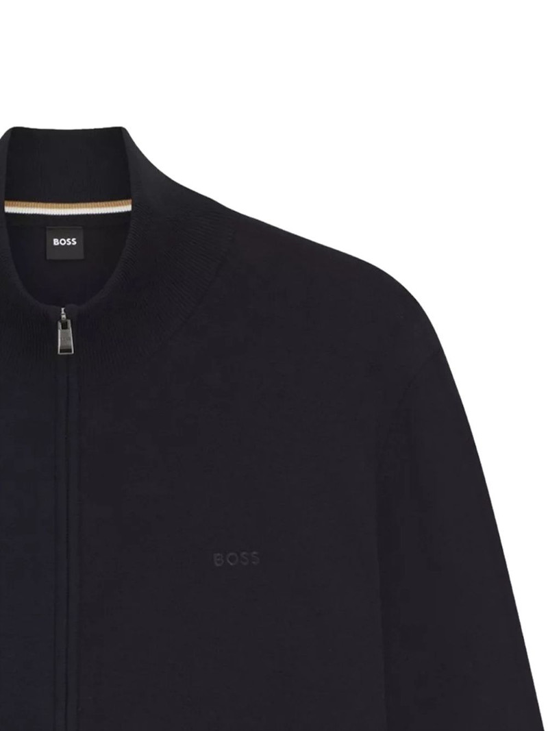 BOSS Upalano zip-up sweater outlook