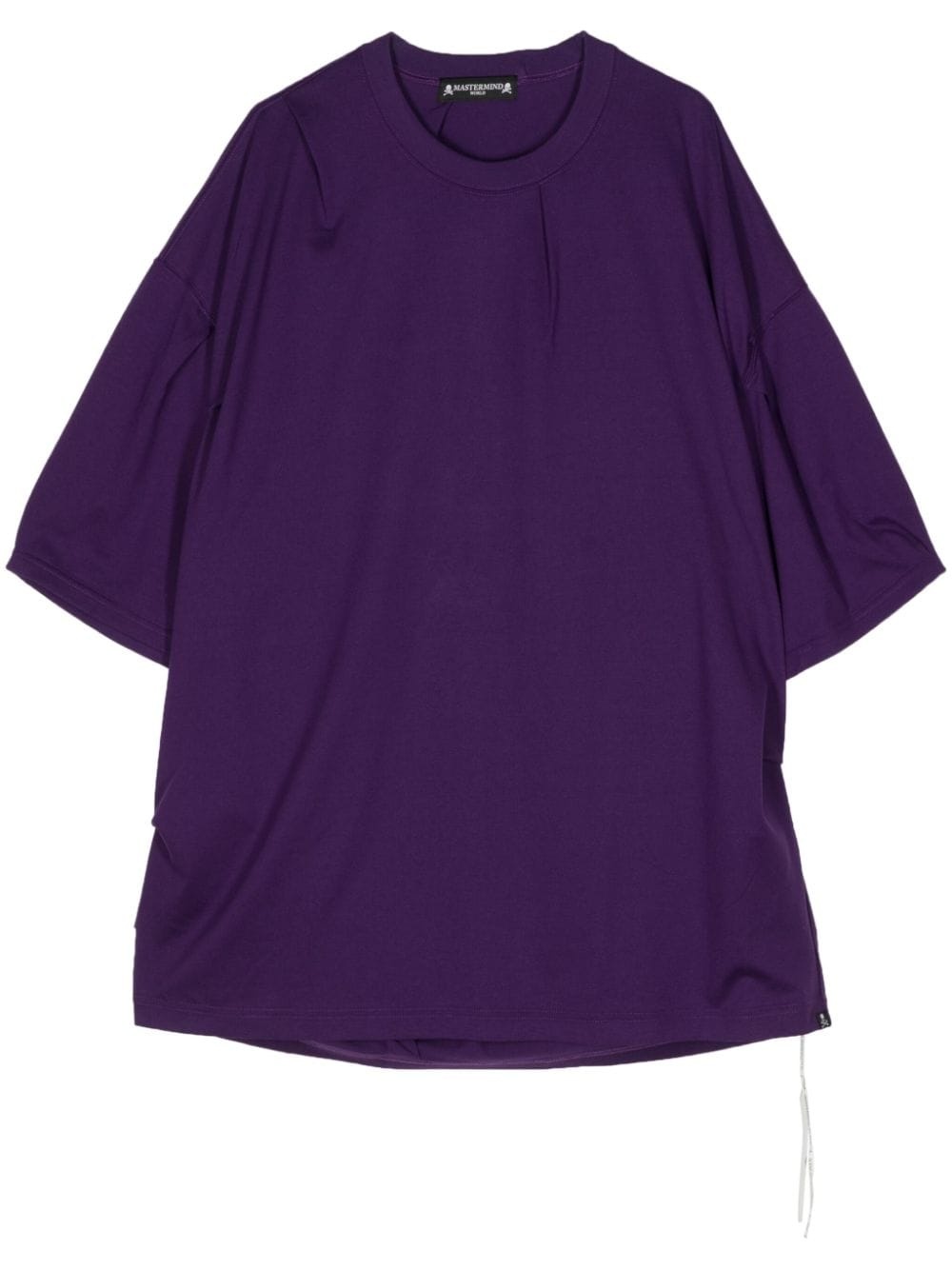 metallic-effect cotton T-shirt - 1