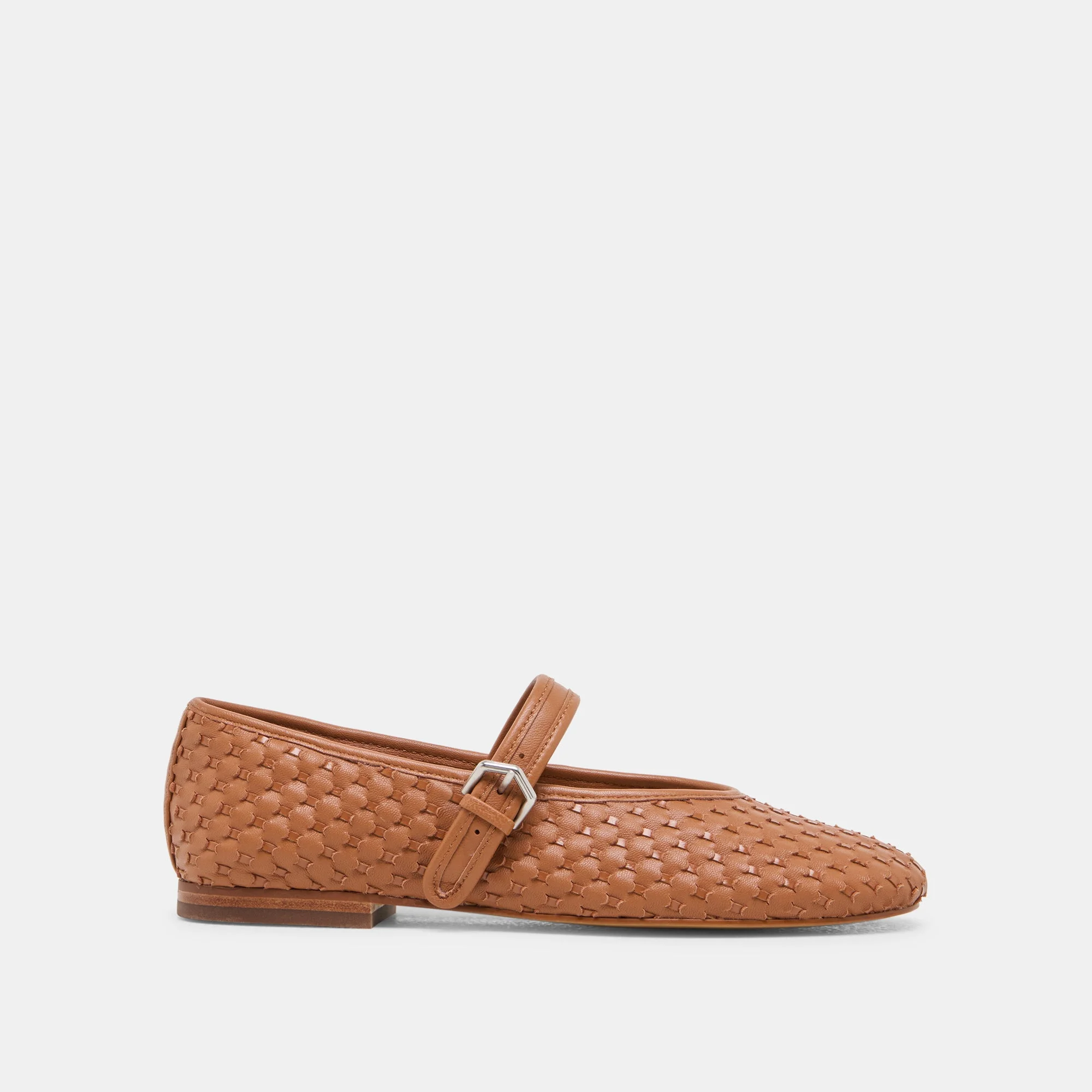 ROSLYN WOVEN BALLET FLATS SADDLE WOVEN LEATHER - 1