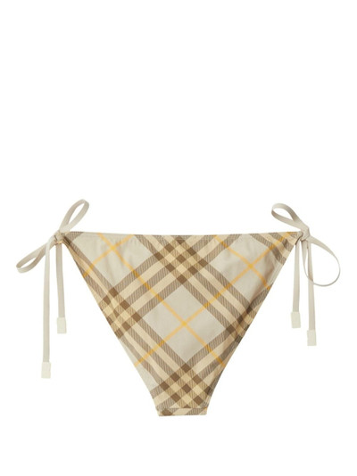 Burberry check-print bikini briefs outlook