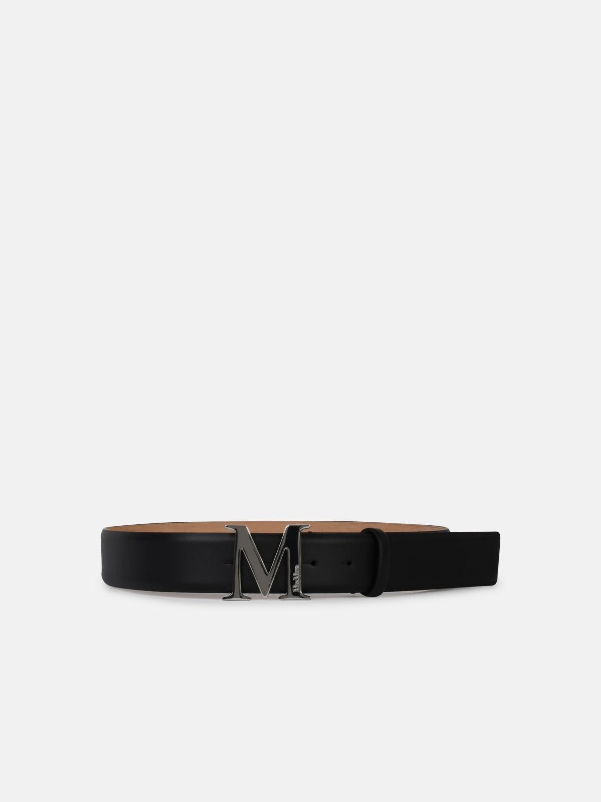 'CLASSIC 40' BLACK LEATHER BELT - 1