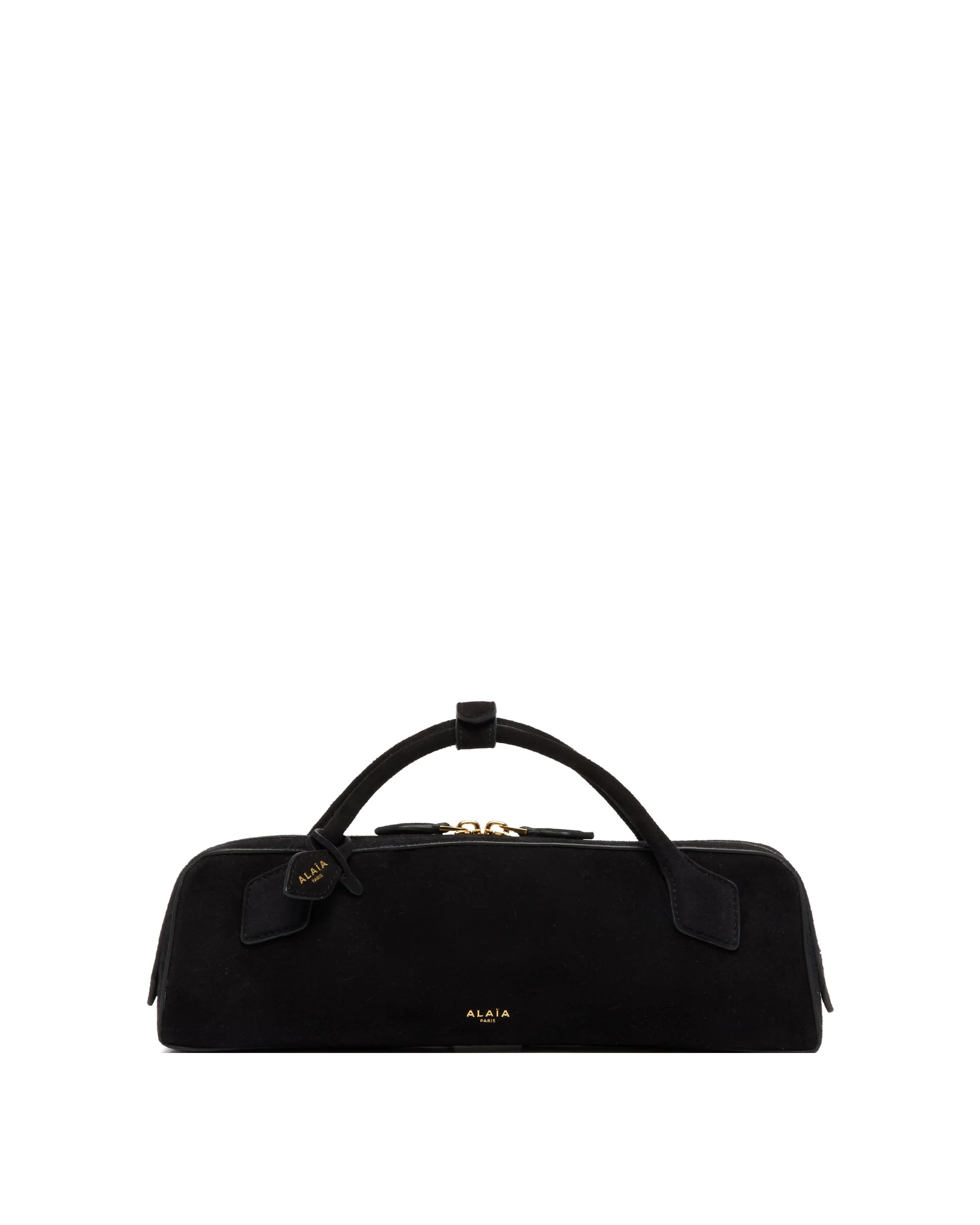 Black Suede Le Teckel Clutch - 1