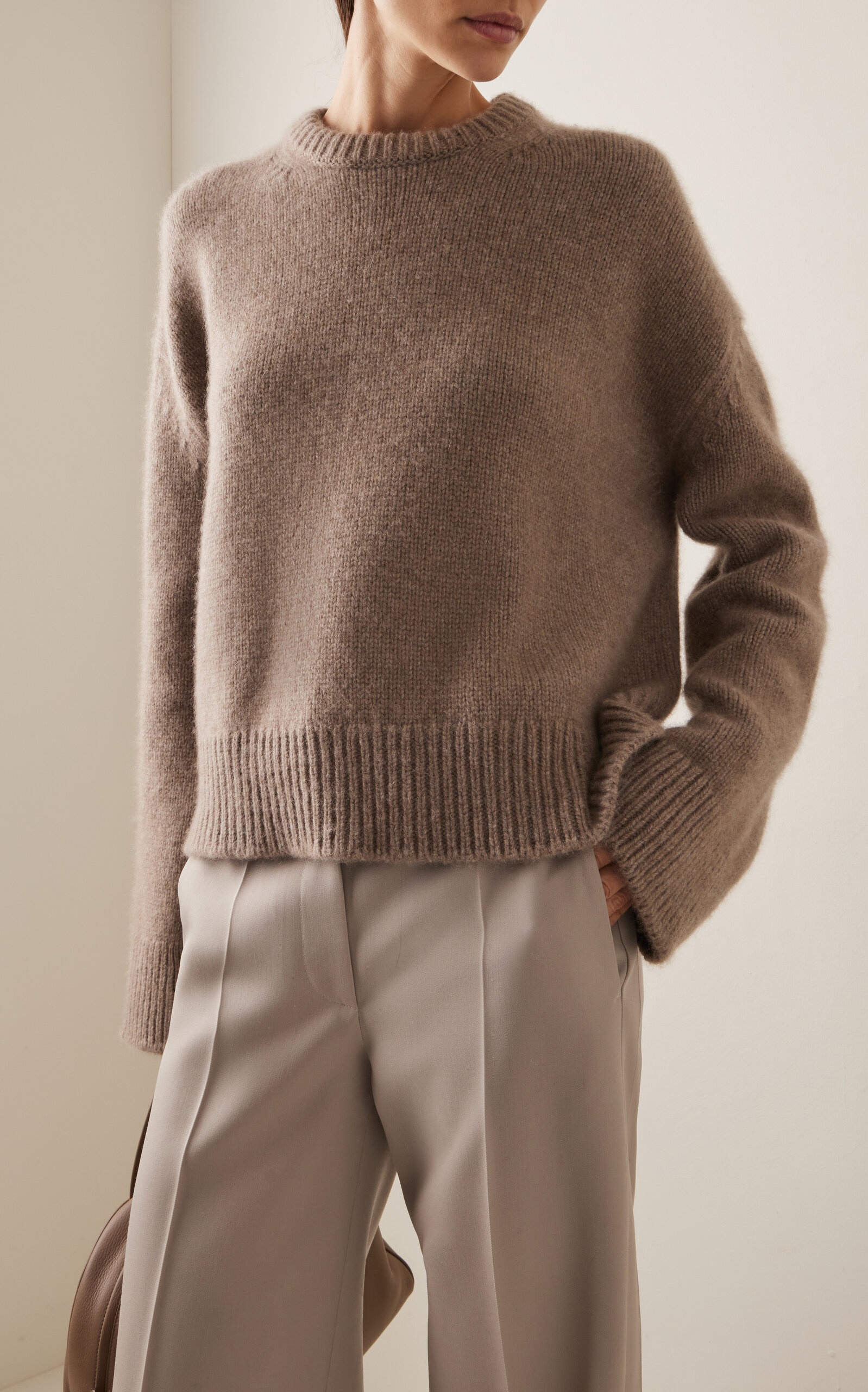 Dines Oversized Cashmere-Mohair Sweater neutral - 2