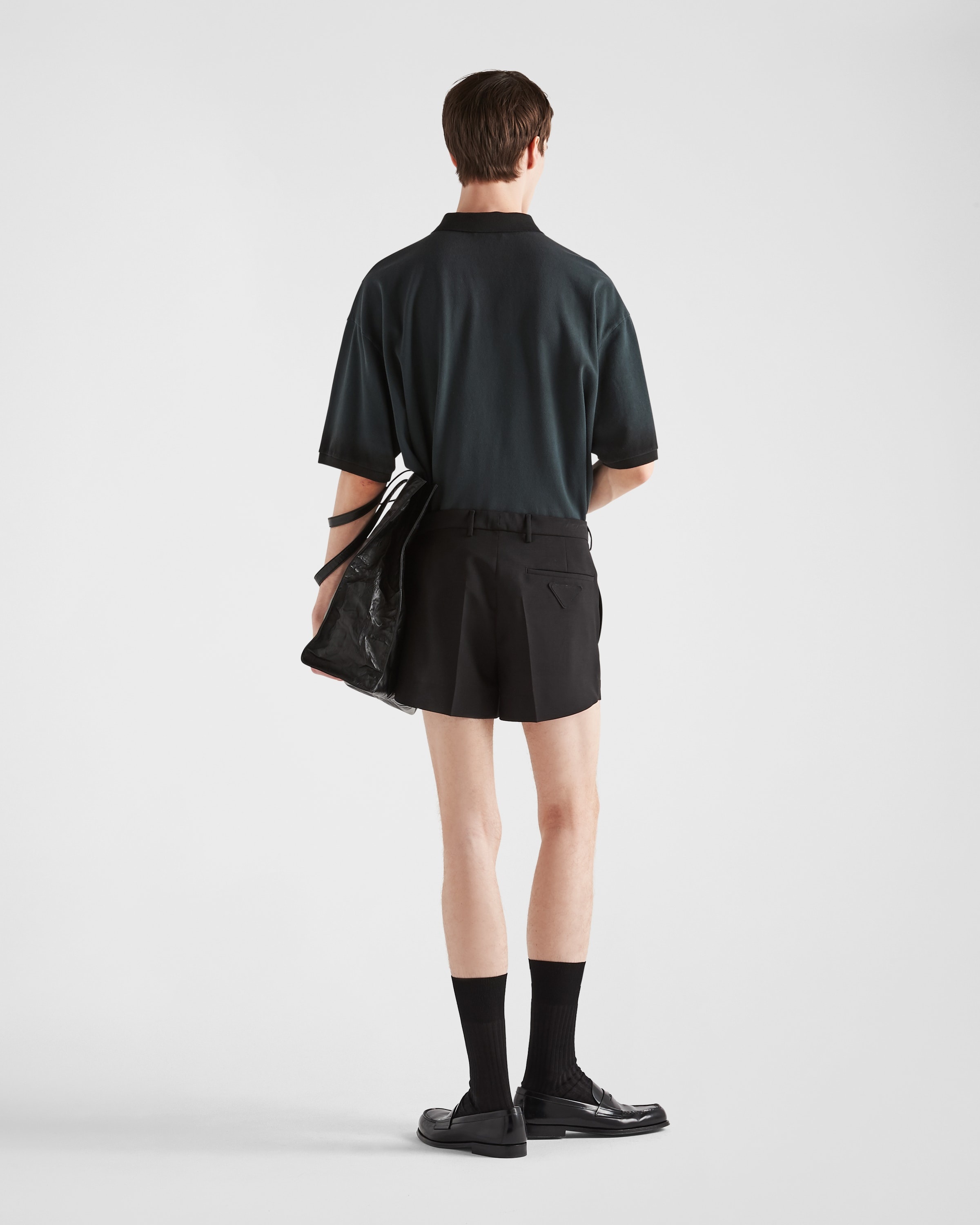 Oversized garment-dyed cotton polo shirt - 5