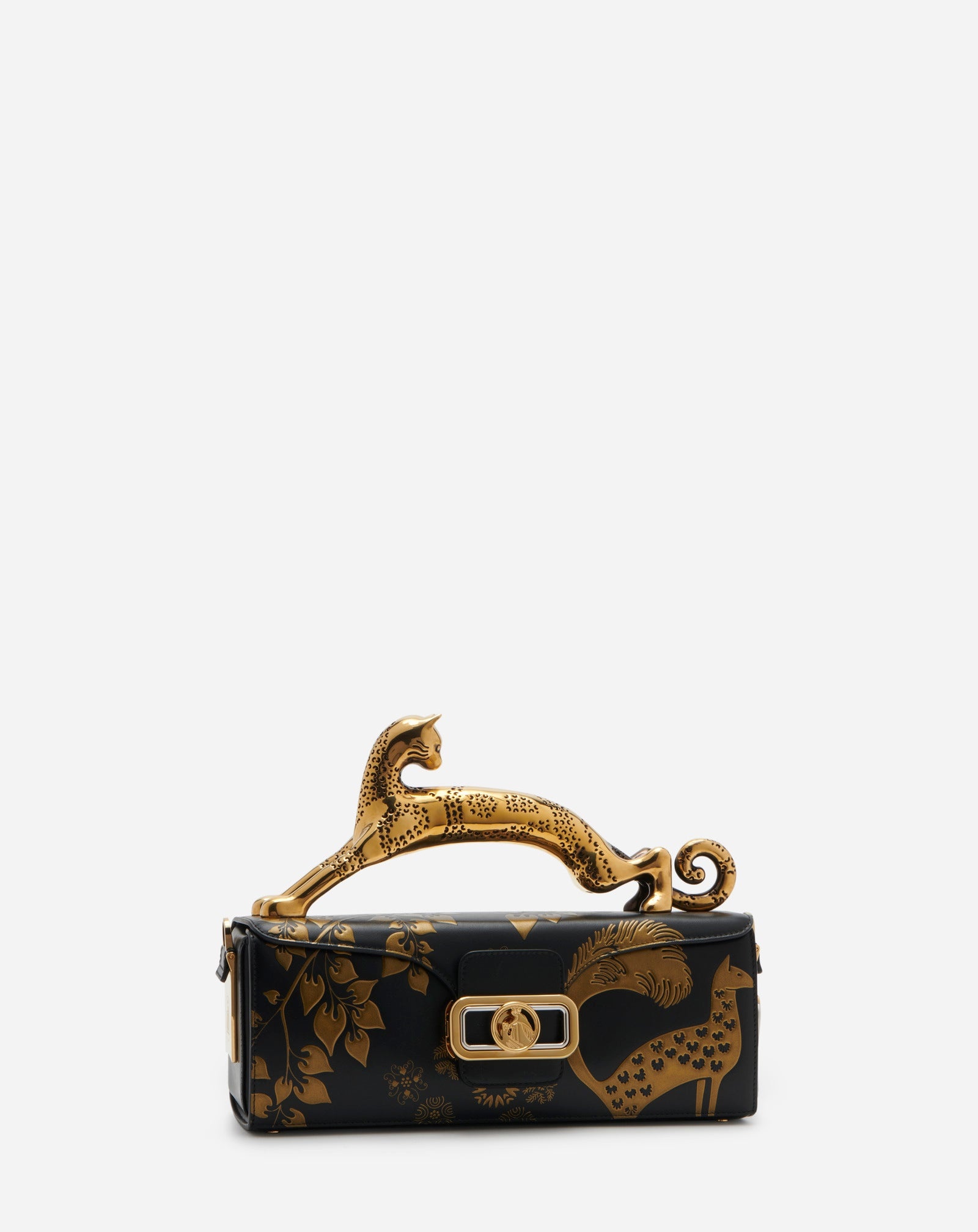 LEATHER RATEAU PENCIL CAT BAG - 1