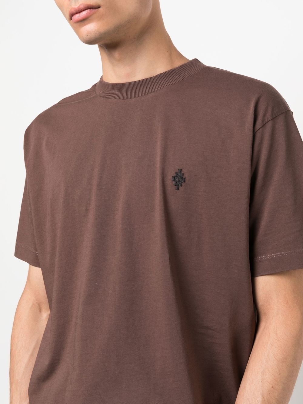 logo-embroidered cotton T-shirt - 5