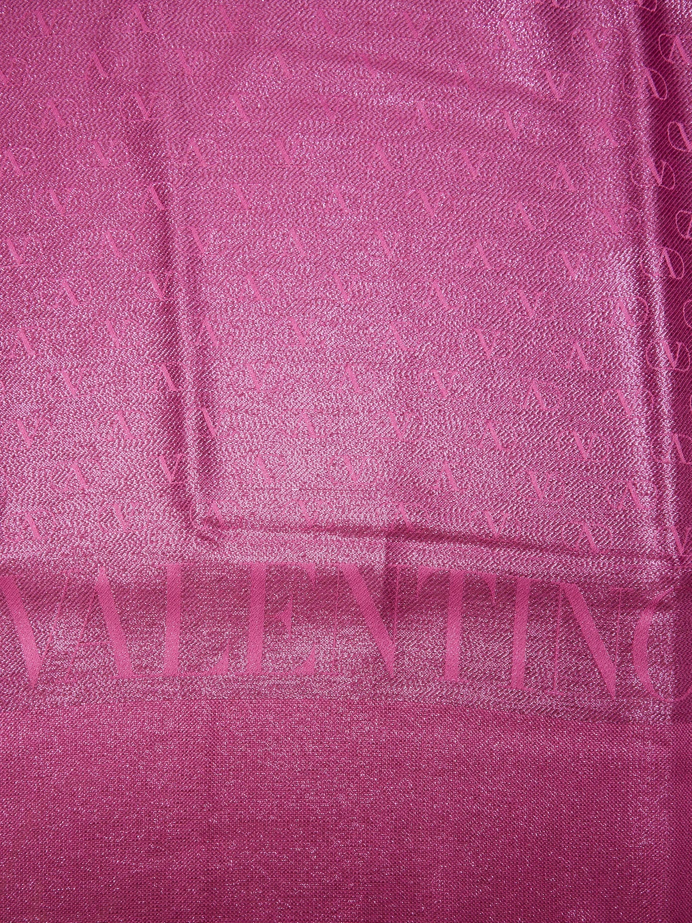 Logo-jacquard twill shawl - 4