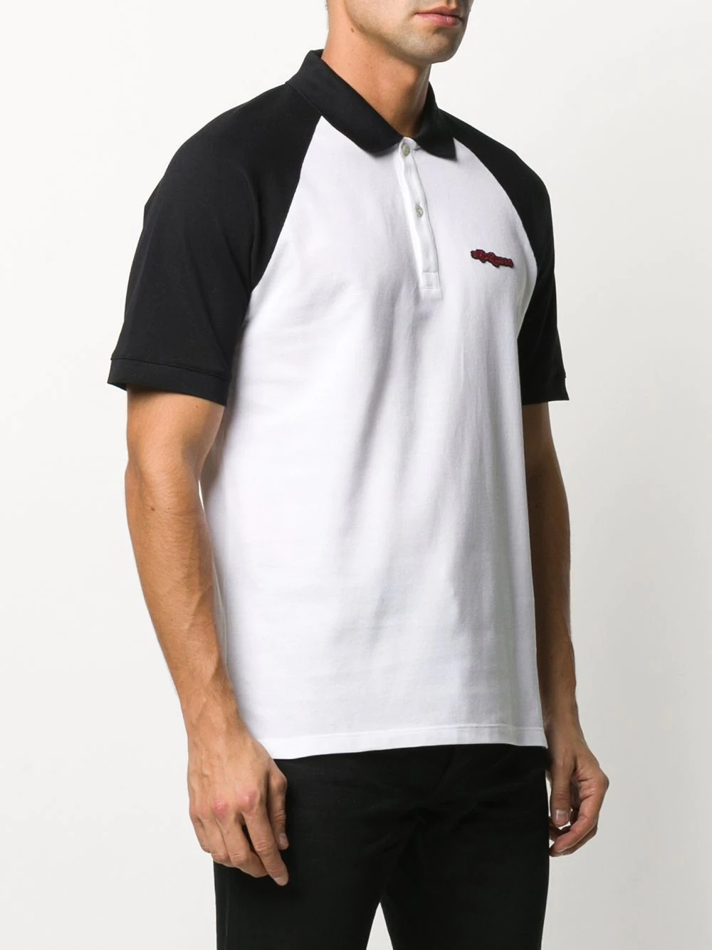 embroidered logo polo shirt - 3