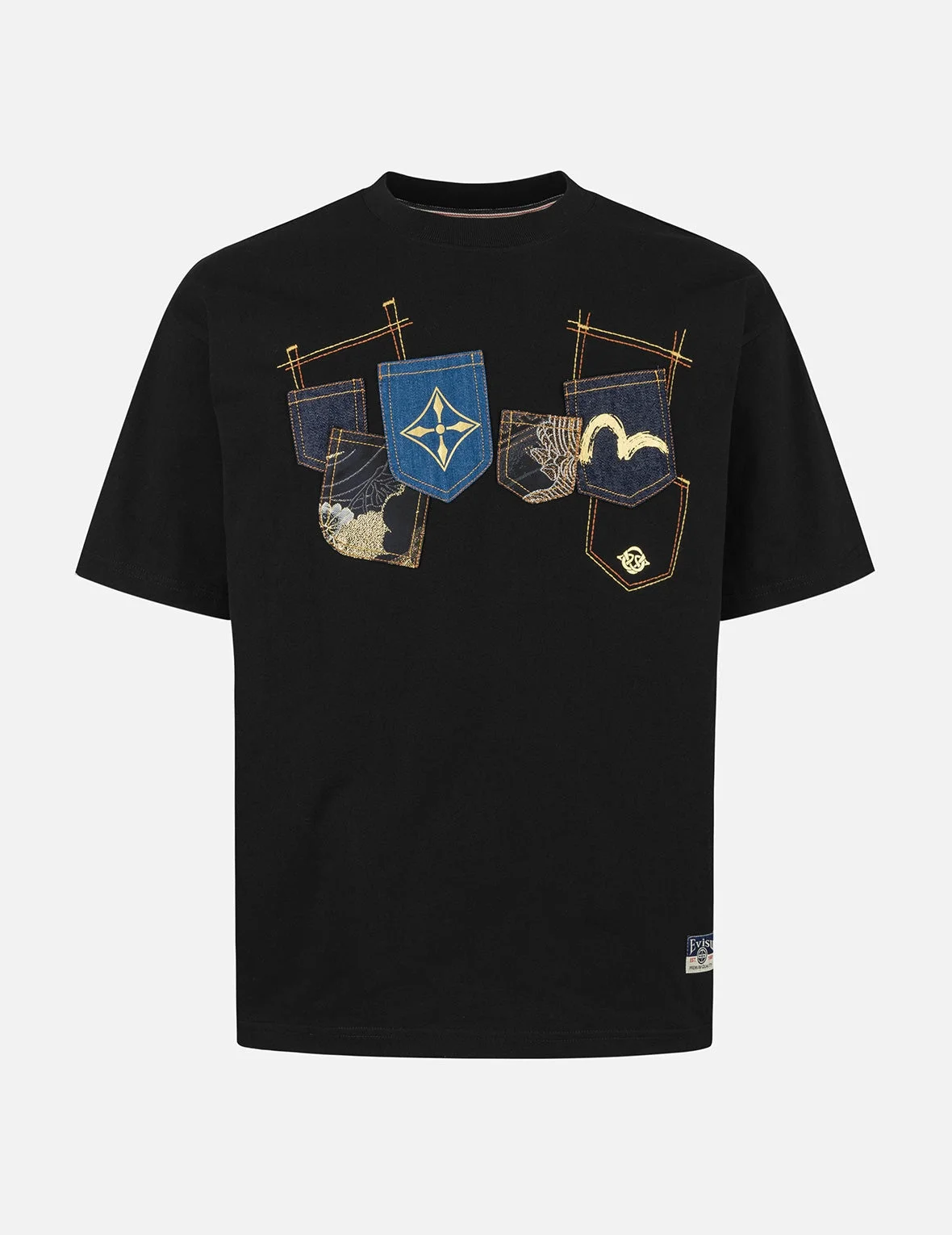 Multi-Pocket and Multi-Print Relax Fit T-shirt - 1