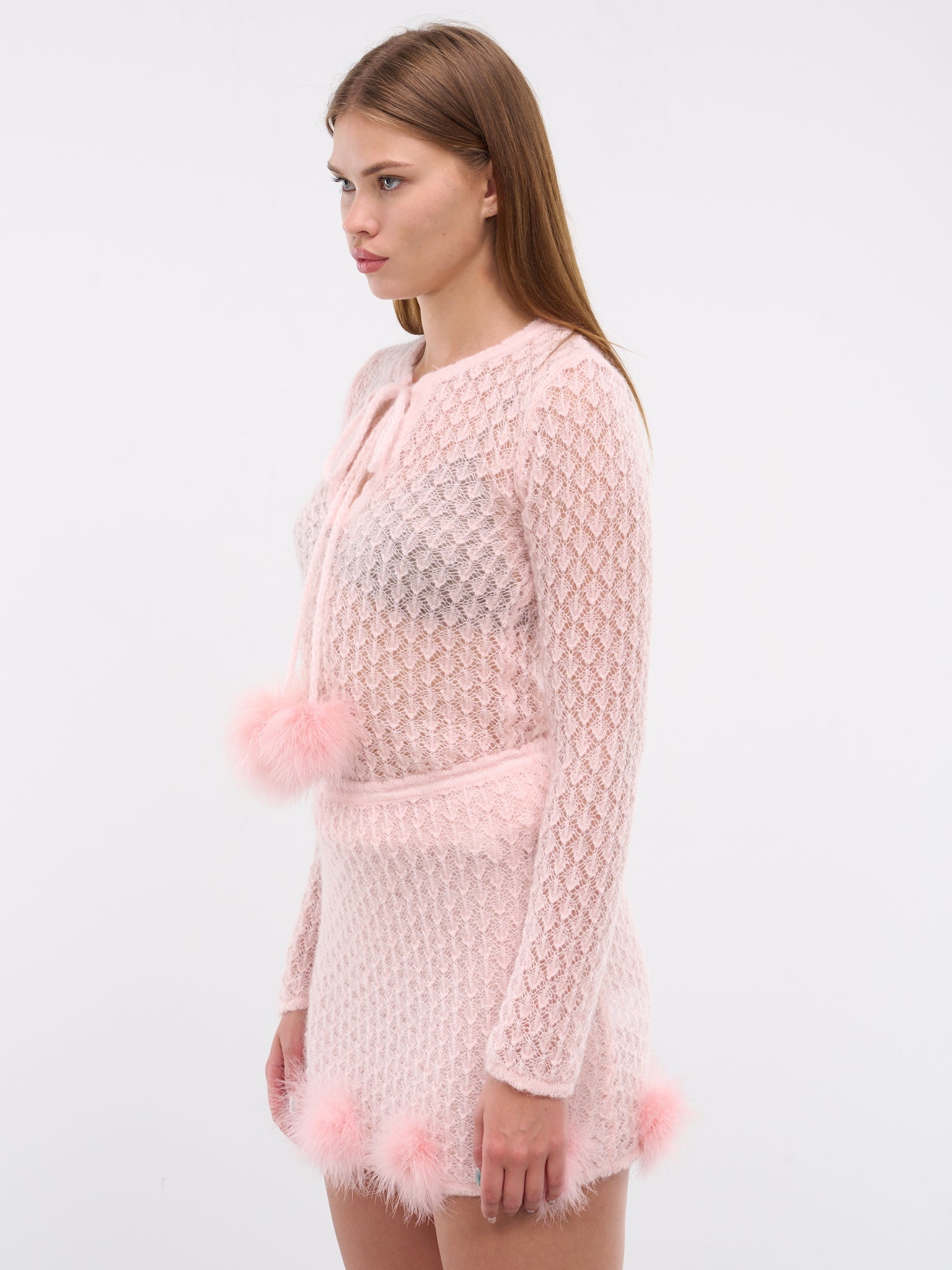 Feather Knit Cardigan - 2