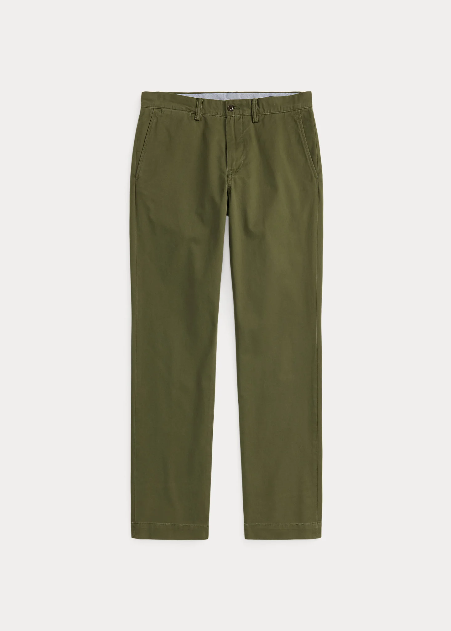 Stretch Straight Fit Washed Chino Pant - 1