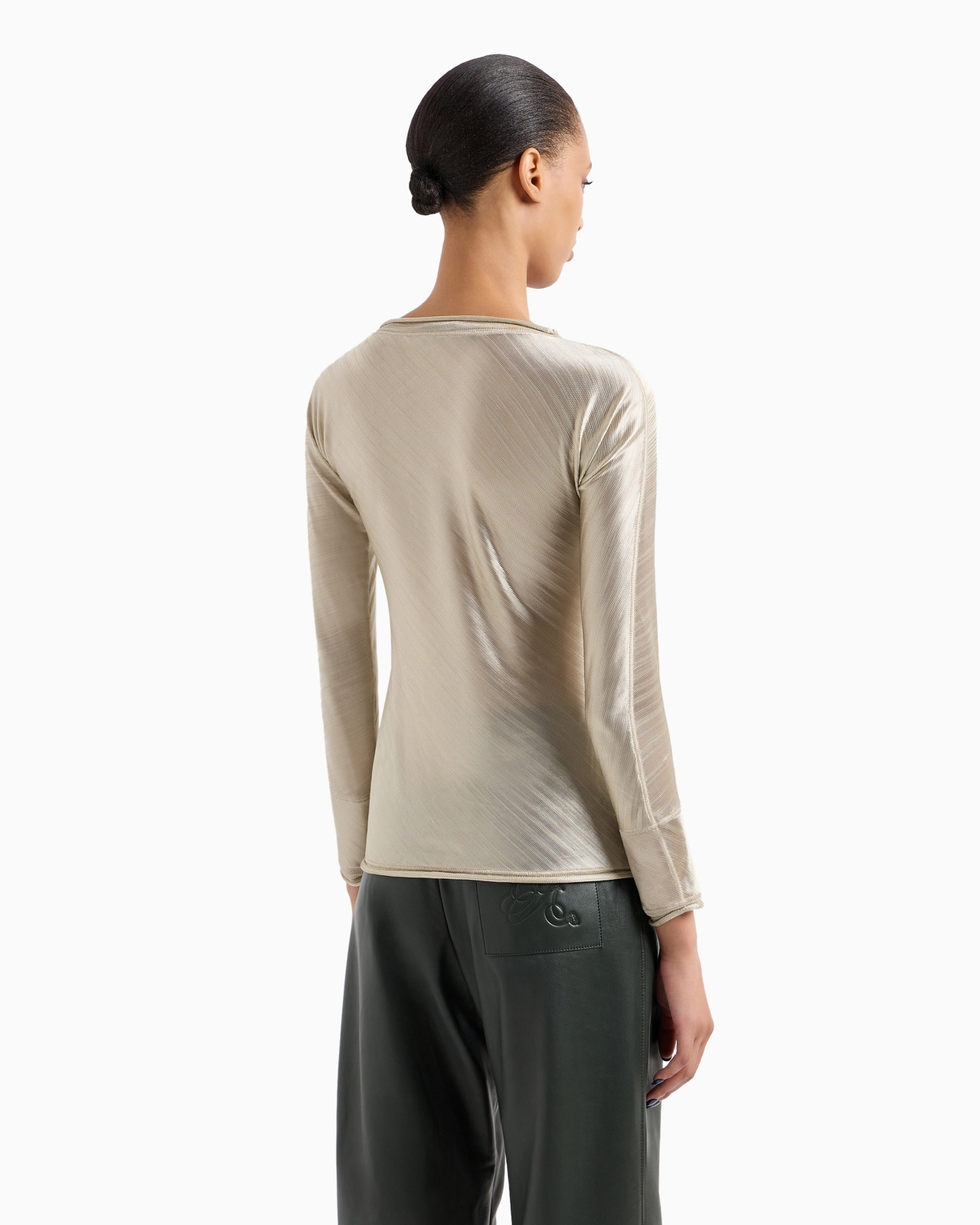 ASV jacquard viscose jersey jumper - 3