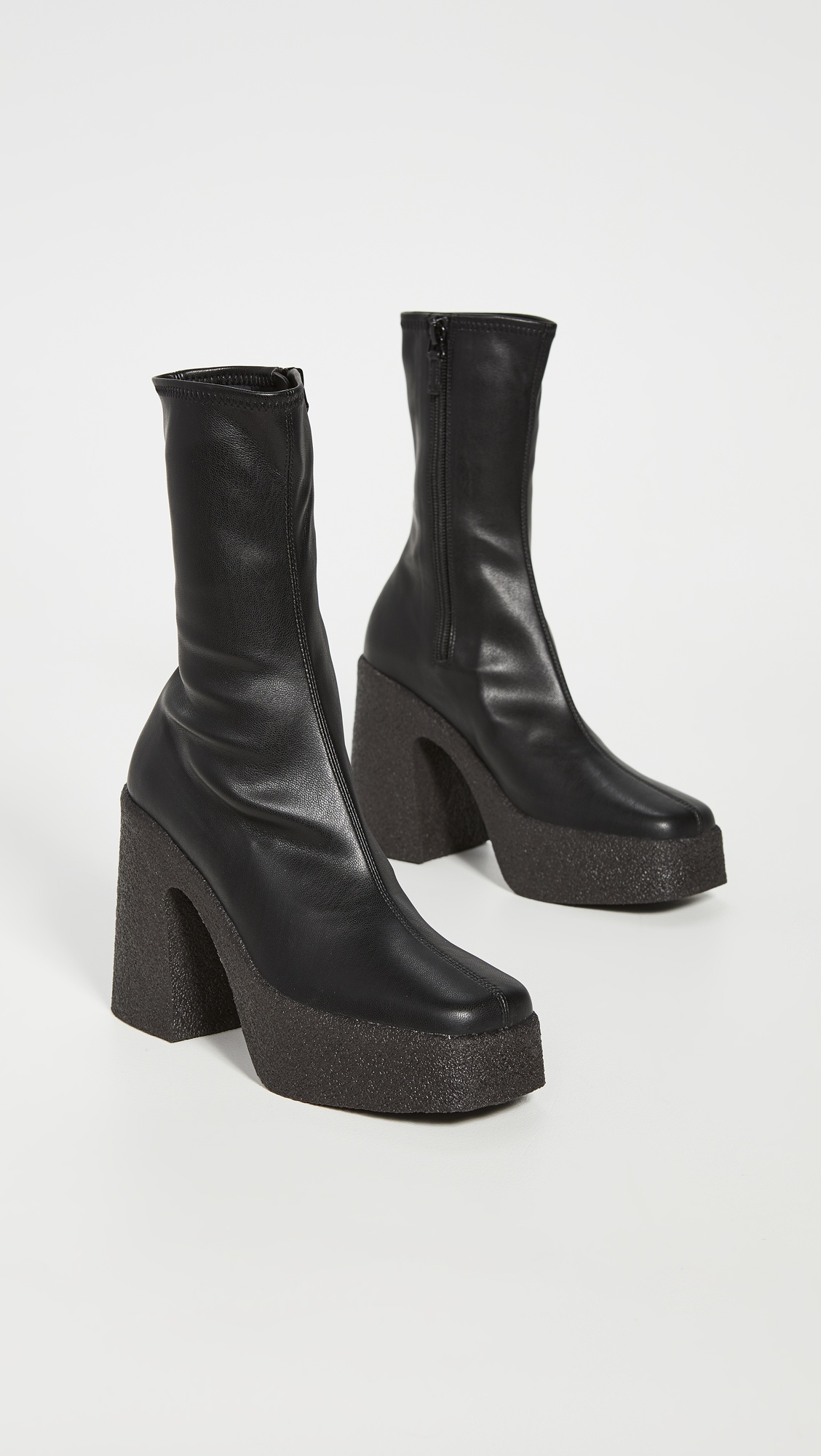Platform Stretch Boots - 4