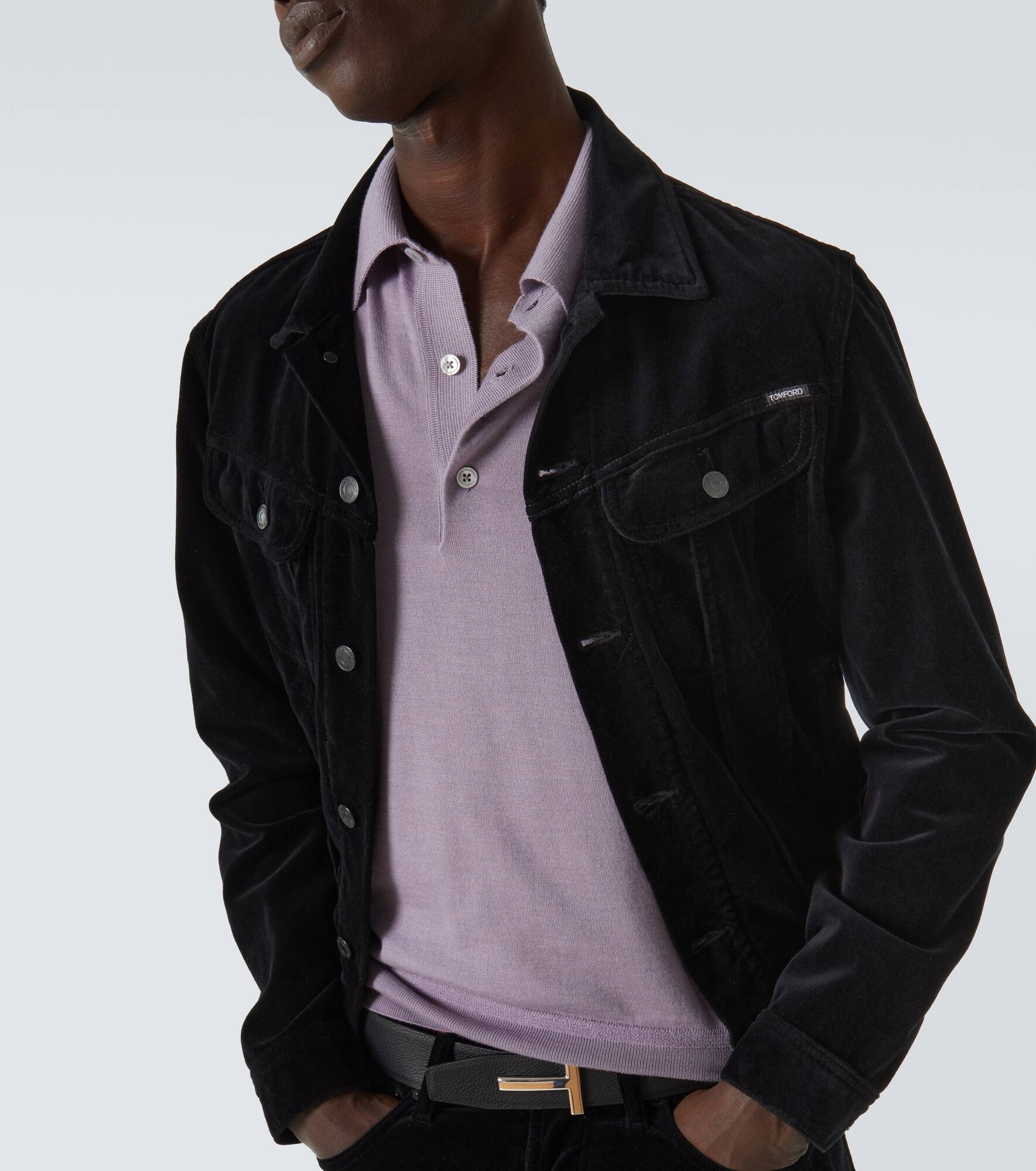 Cashmere and silk polo sweater - 5