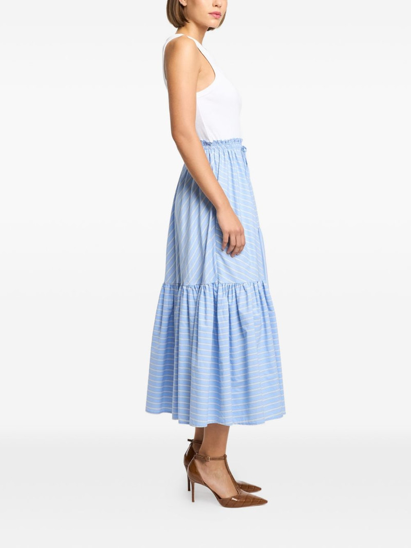 Robyn striped ruffled midi dress 3