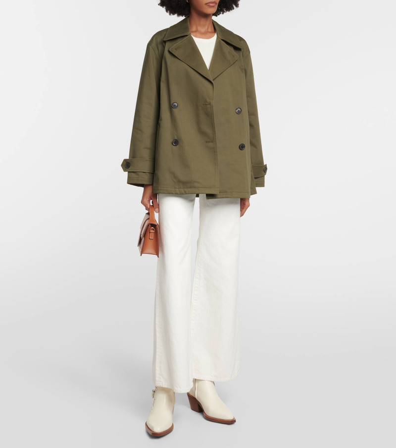 NILI LOTAN Cade cotton twill trench coat outlook