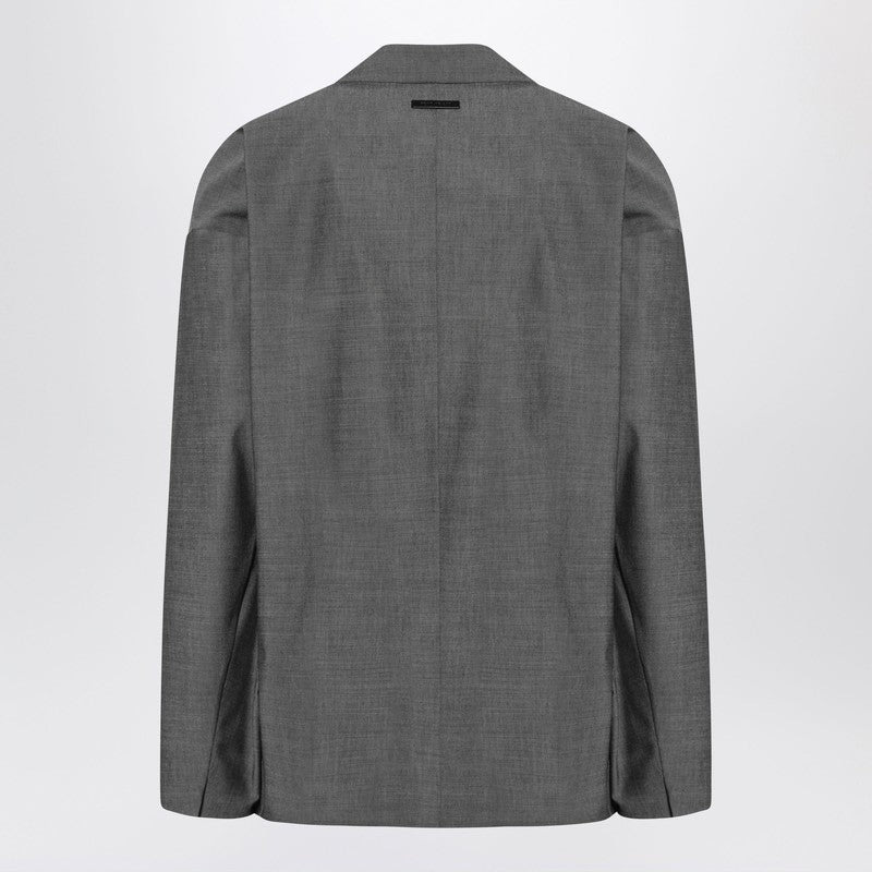 Fear Of God Gray Single-Breasted Jacket In Cotton And Wool Men - 2