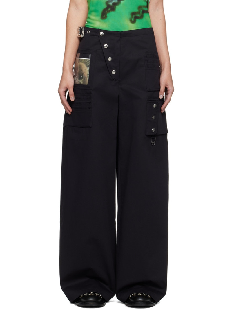 Black Miller Wallet Trousers 1