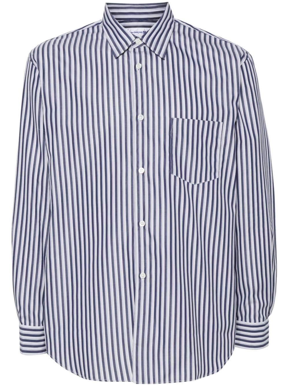 striped cotton shirt - 1
