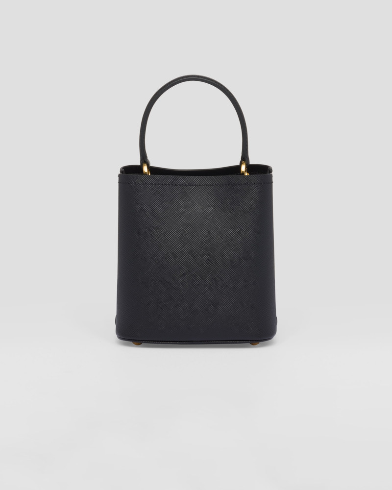Small Saffiano Leather Prada Panier Bag 4