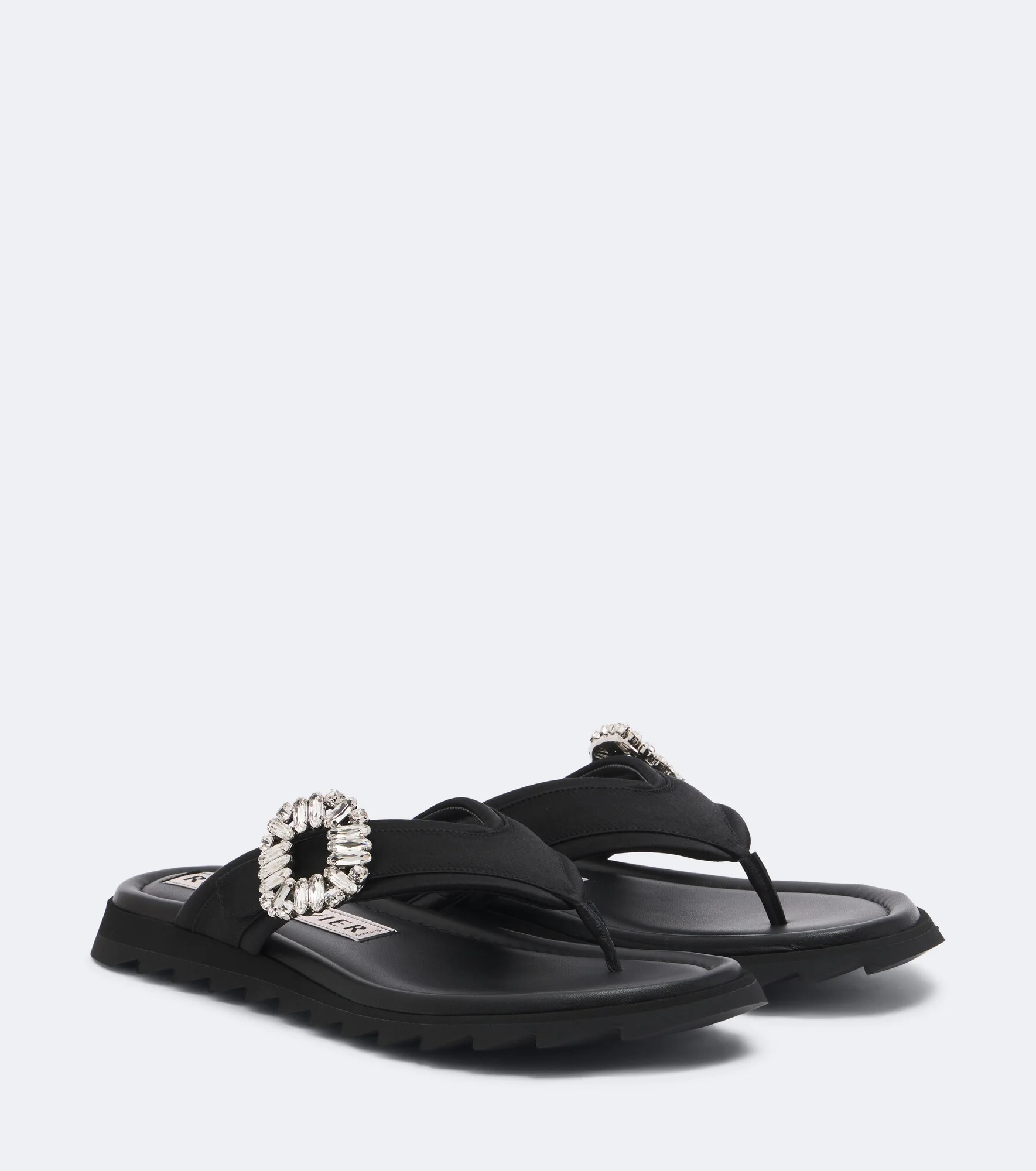 Slidy Viv' embellished thong sandals - 1