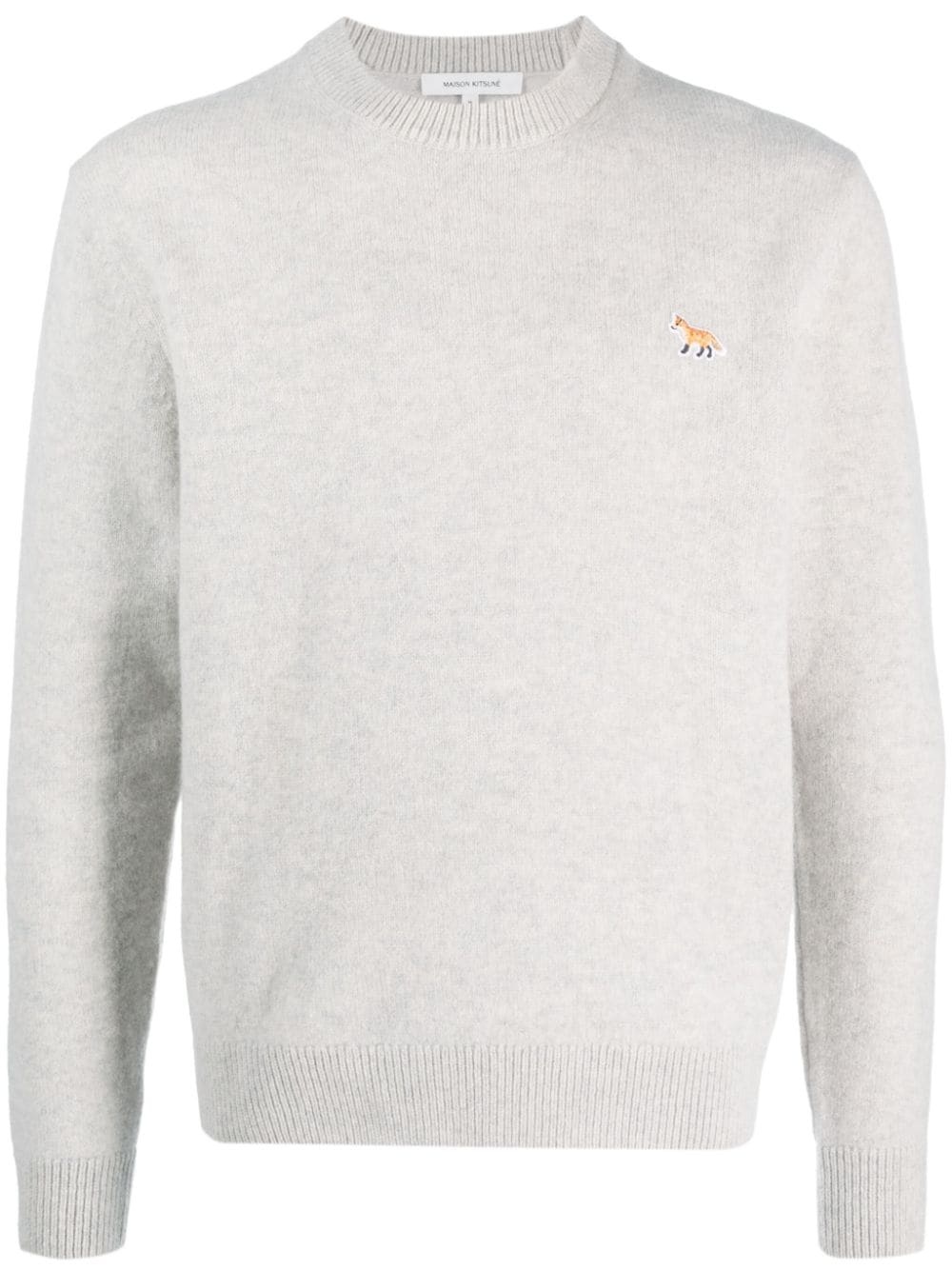 MAISON KITSUNE Men Baby Fox Patch Regular Jumper - 5