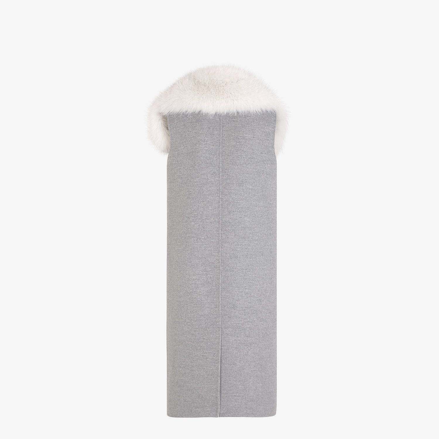 Gray cashmere vest - 2