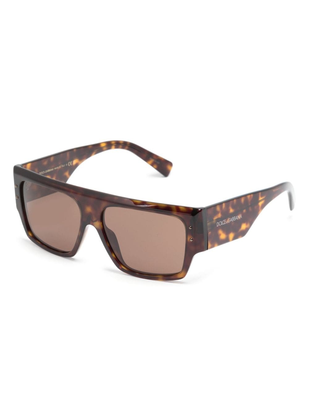 tortoiseshell rectangle-frame sunglasses - 2