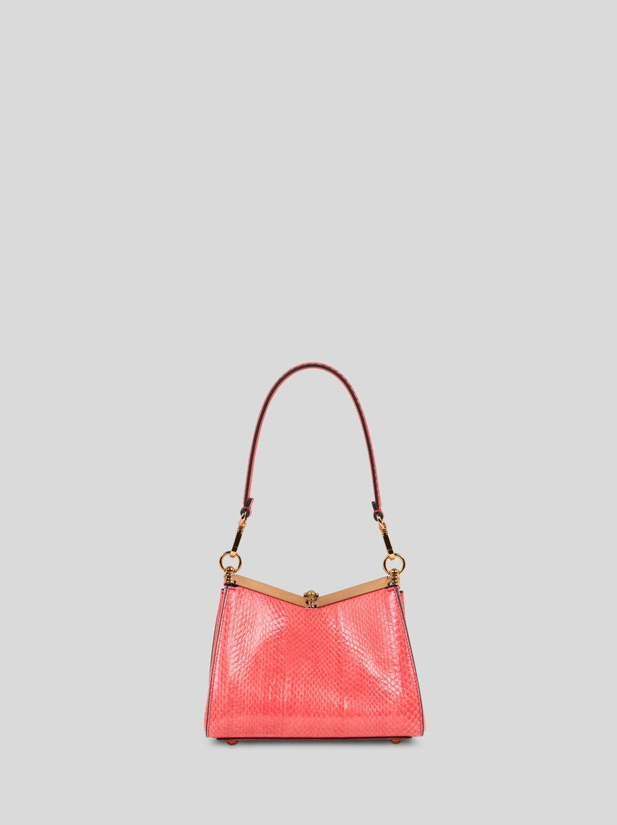 SMALL VELA BAG IN FINE ELAPHE SNAKESKIN - 3