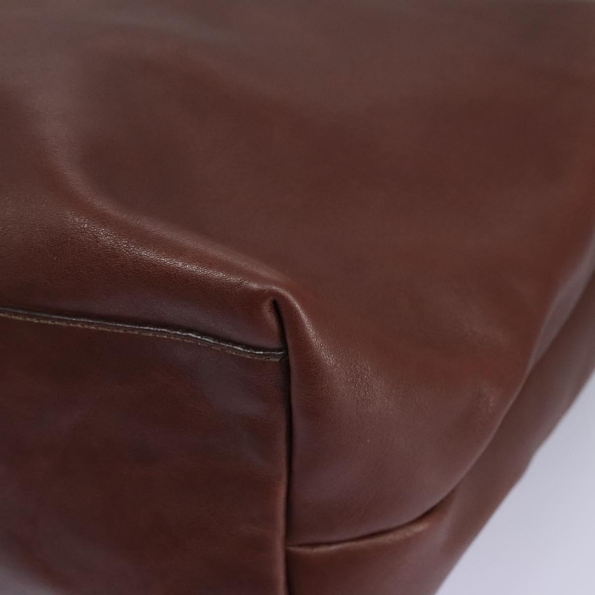 CELINE Hand Bag Leather Brown Gold - 11