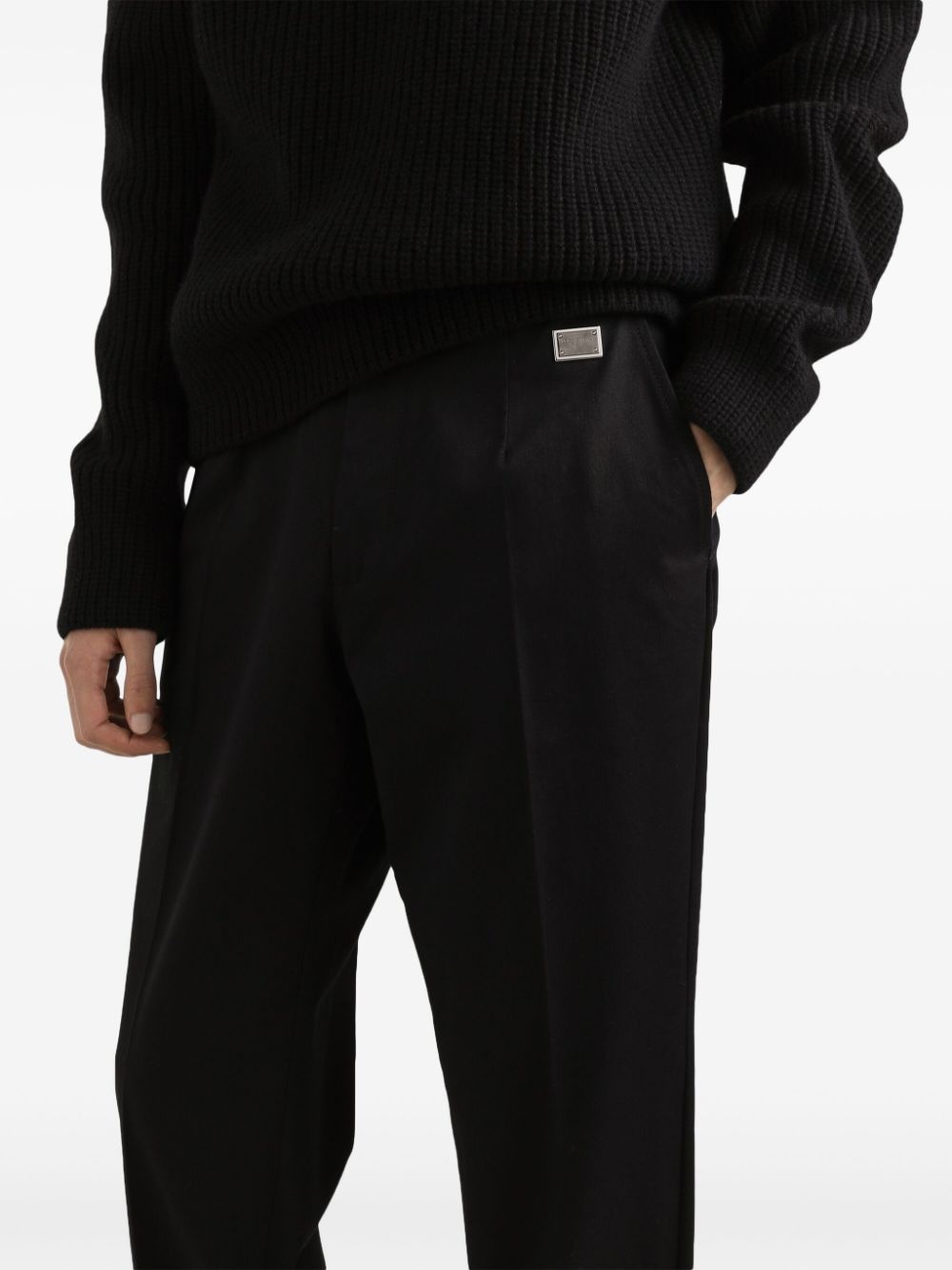 logo-plaque trousers - 4