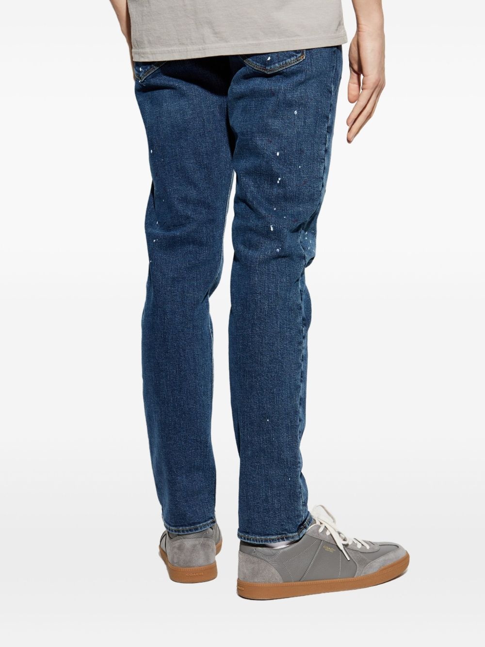 paint splatter-print jeans - 4
