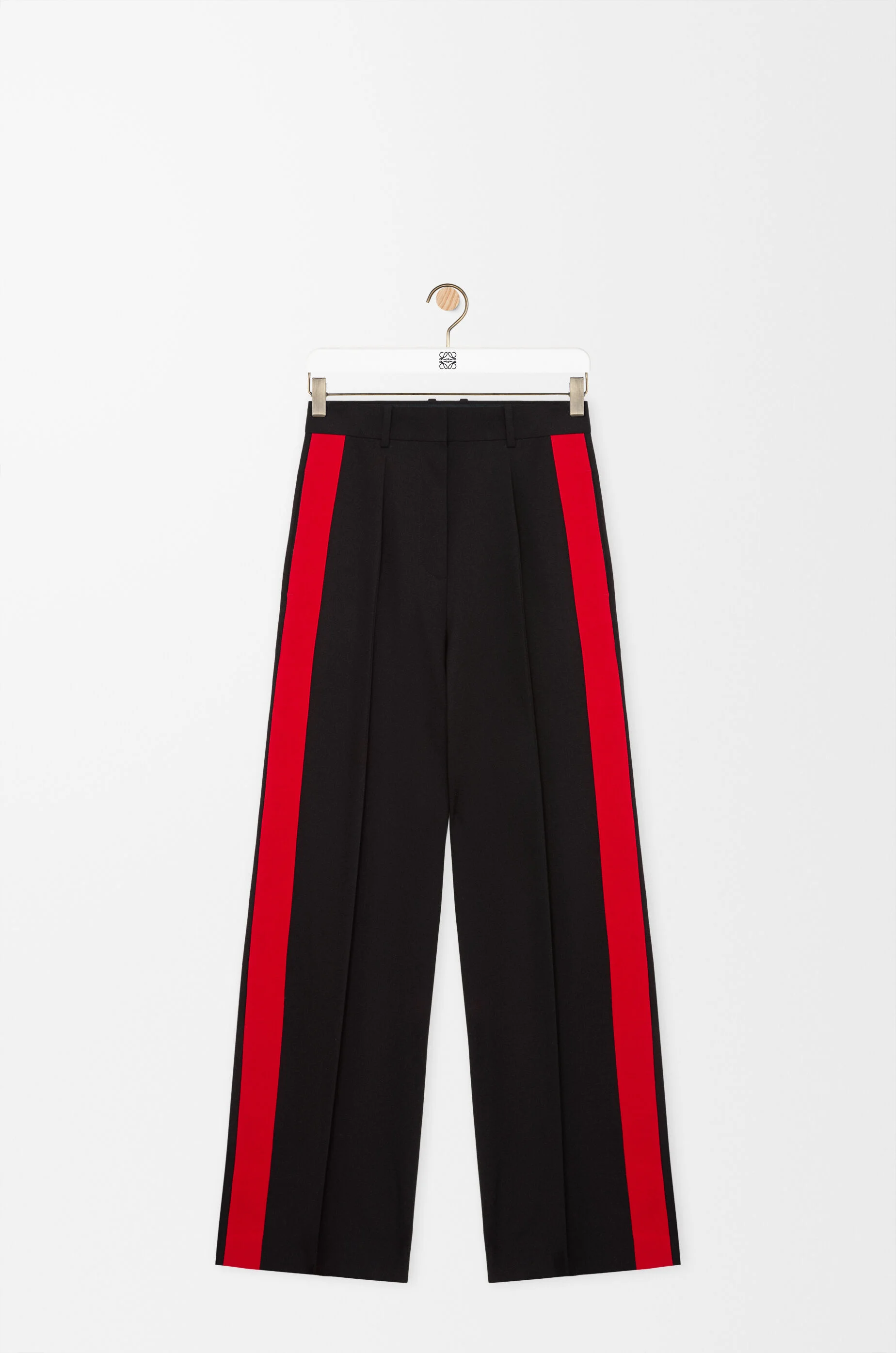 Trousers in viscose and wool blend - 1