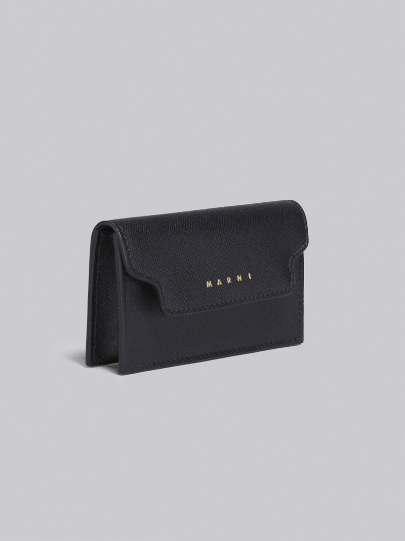 BLACK SAFFIANO LEATHER BUSINESS CARD CASE 4