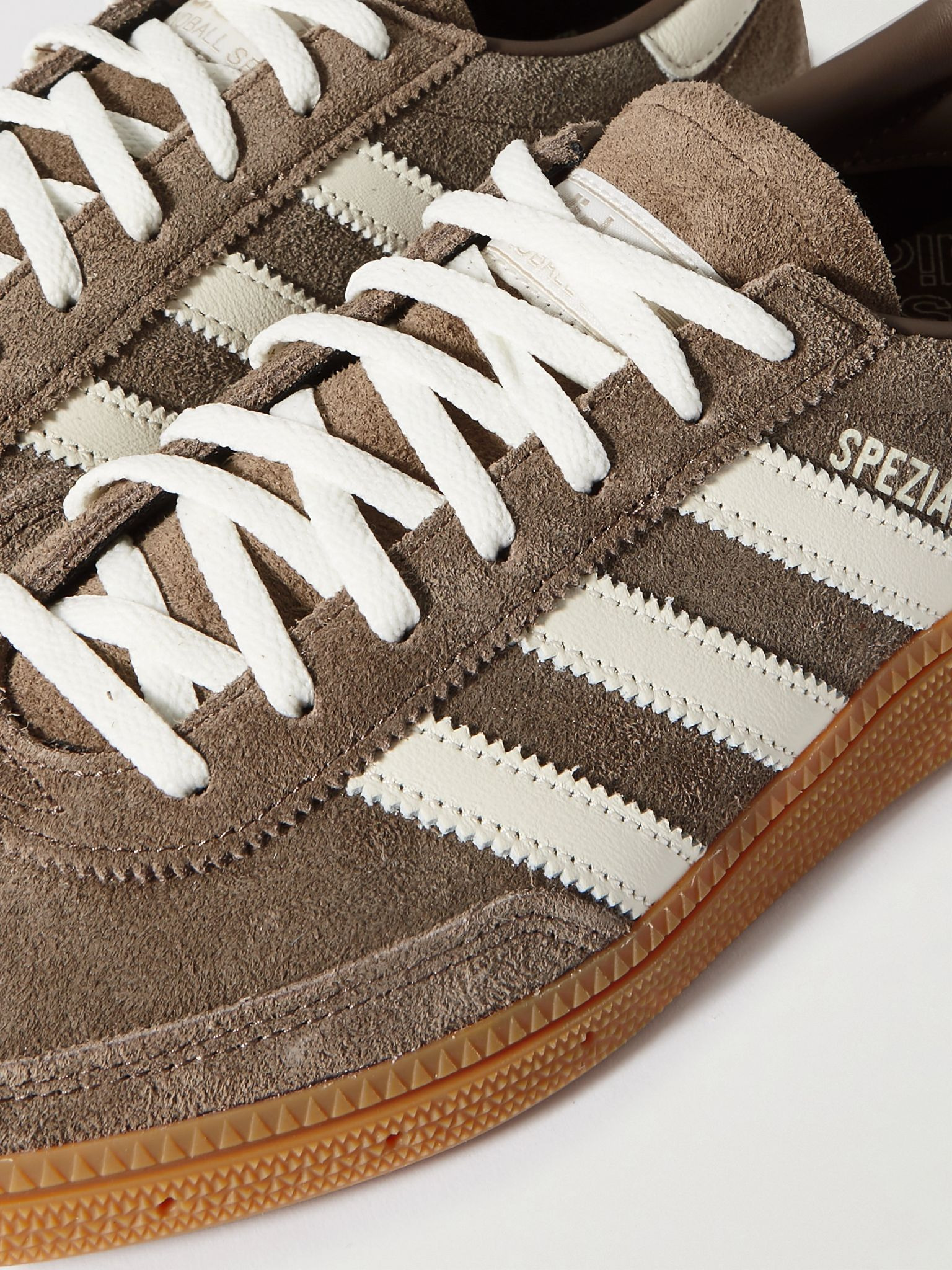 Handball Spezial Leather-Trimmed Suede Sneakers Brown - 6