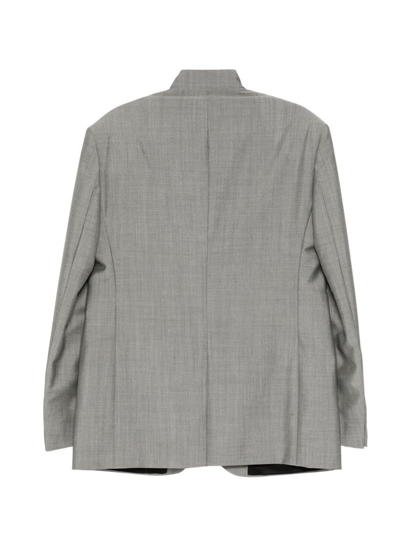 Lanvin mandarin-collar long-sleeve blazer outlook