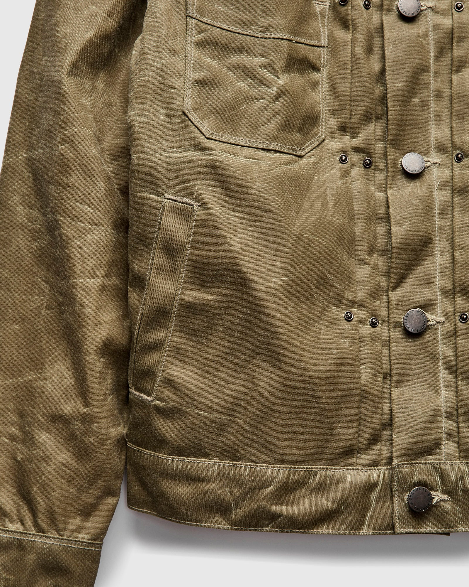 Waxed Canvas Riders Jacket in Tobacco Brown - 8