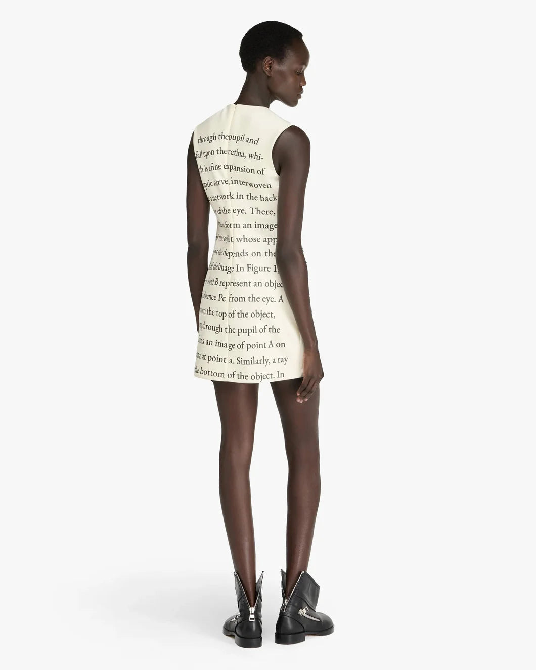 TEXT PRINT MINI SHIFT DRESS - 4