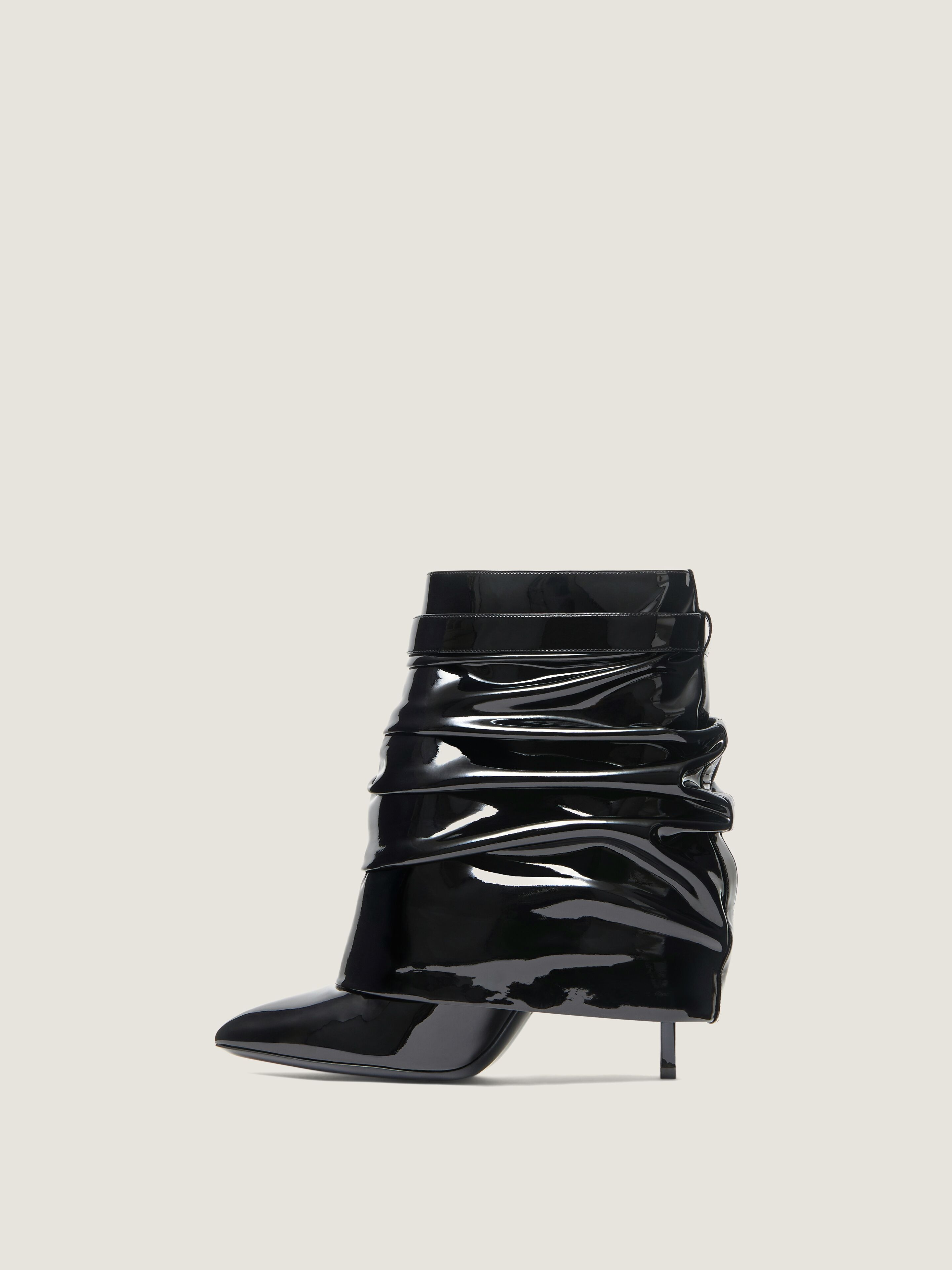 SHARK LOCK STILETTO ANKLE BOOTS IN LATEX - 4