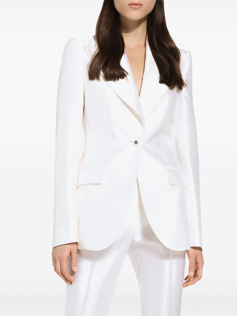 Turlington single-breasted silk blazer - 5