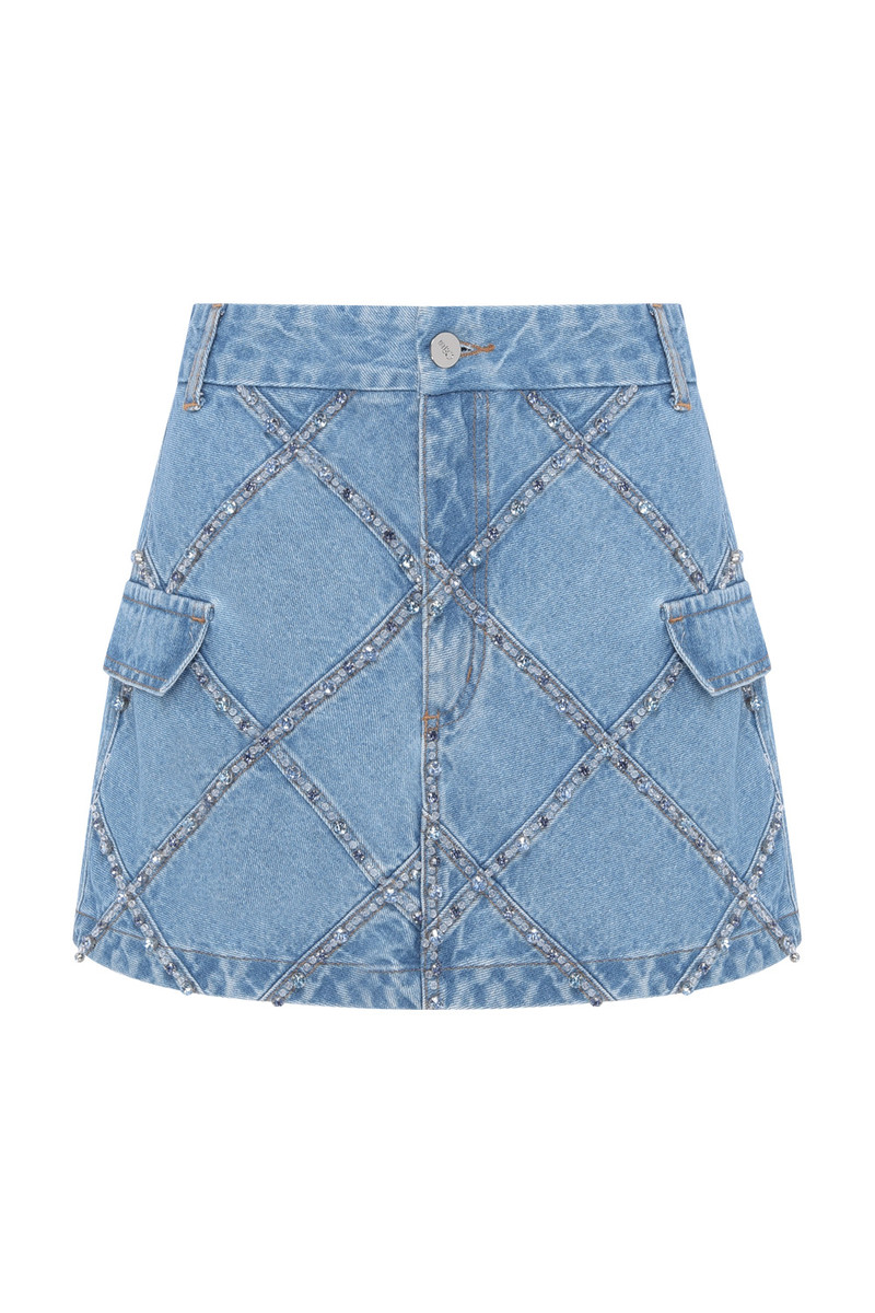 PatBO MARINA DENIM MINI SKIRT outlook